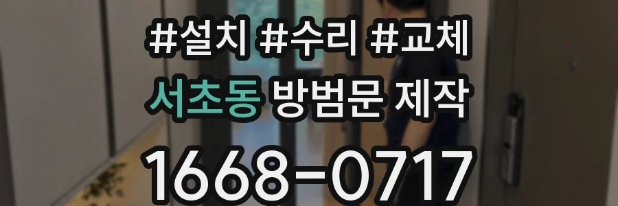 서초동 방범문 제작