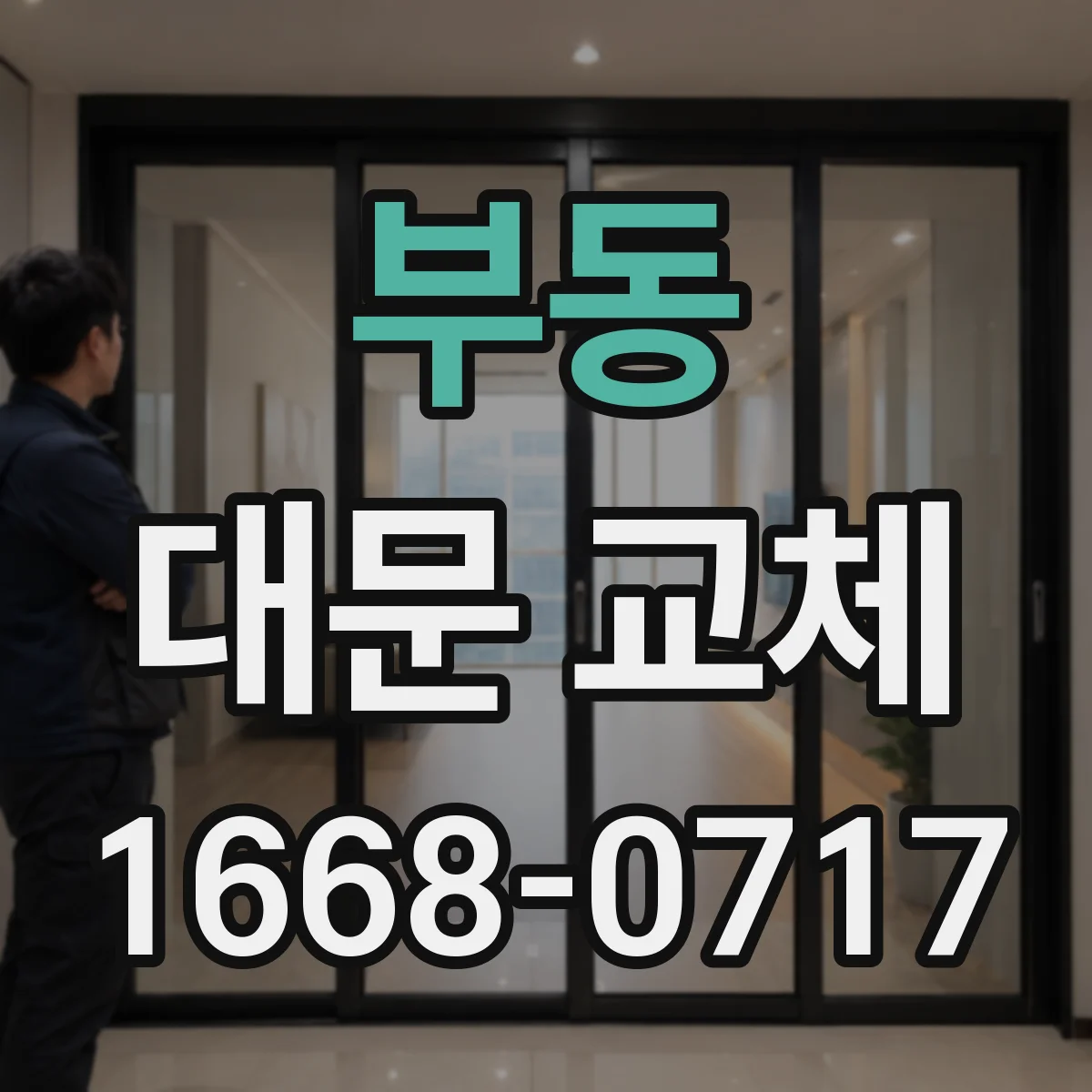 부동 대문 교체