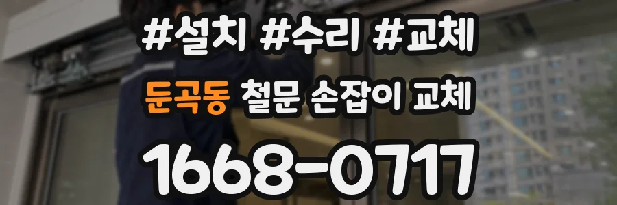 둔곡동 철문 손잡이 교체