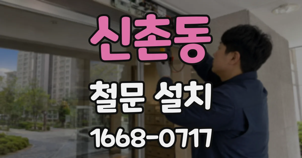 신촌동 철문 설치