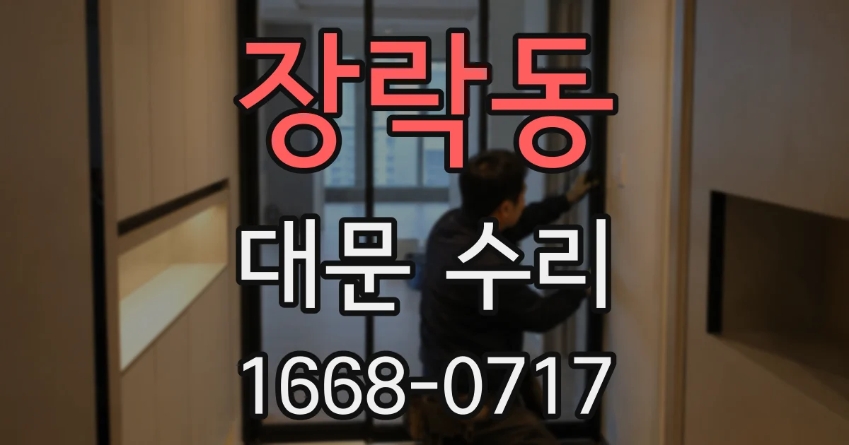 장락동 대문 수리