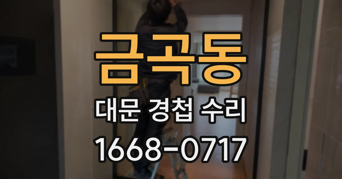 금곡동 대문 경첩 수리