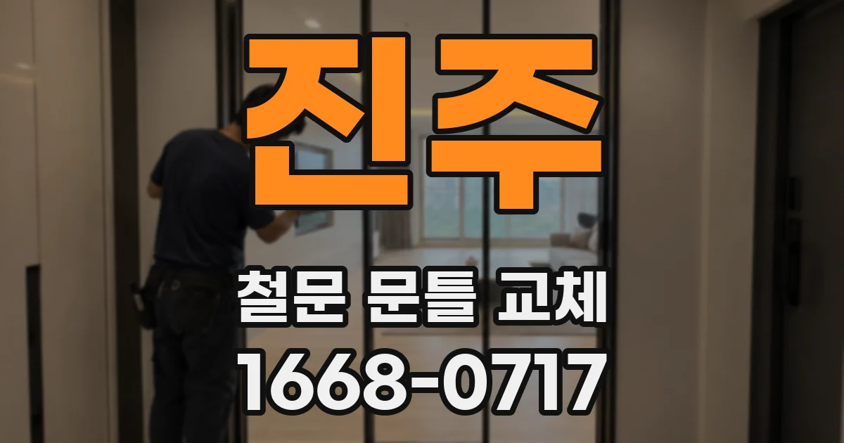 진주 철문 문틀 교체