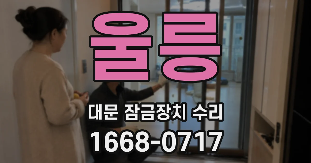 울릉 대문 잠금장치 수리