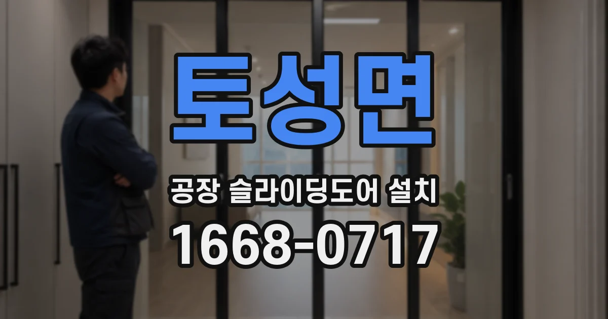 토성면 공장 슬라이딩도어 설치