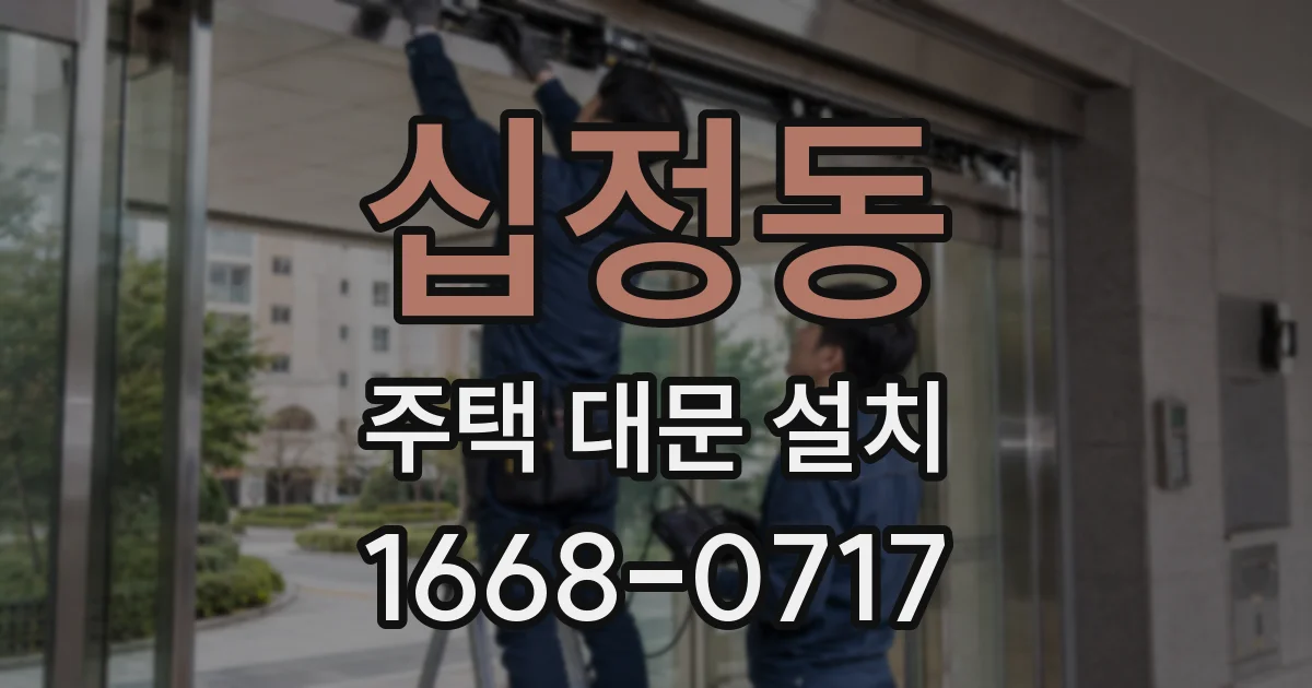십정동 주택 대문 설치