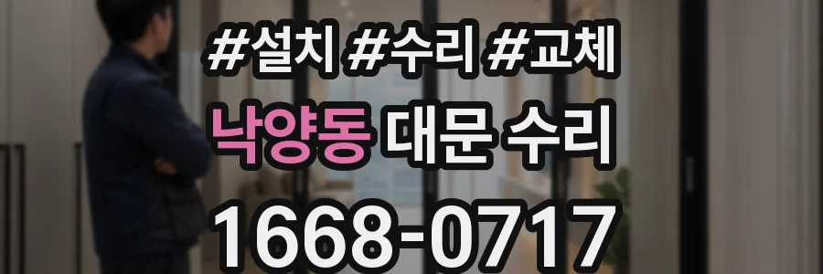 낙양동 대문 수리