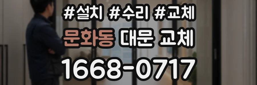 문화동 대문 교체