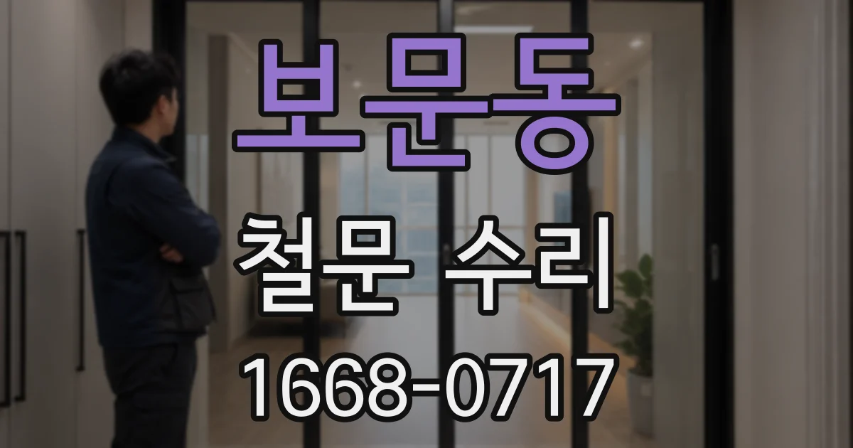 보문동 철문 수리