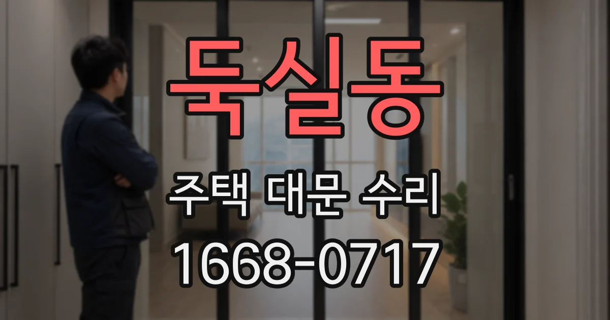 둑실동 주택 대문 수리