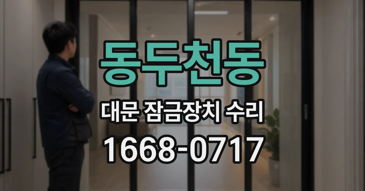 동두천동 대문 잠금장치 수리