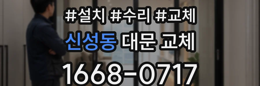 신성동 대문 교체