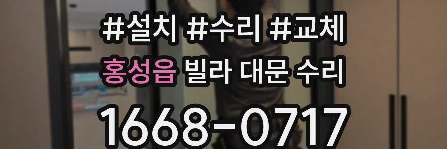 홍성읍 빌라 대문 수리