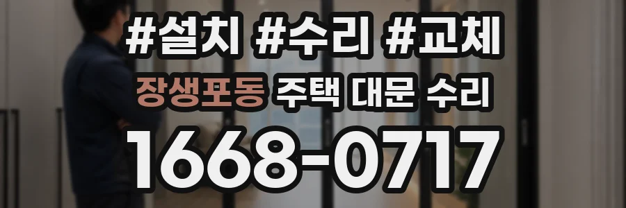 장생포동 주택 대문 수리