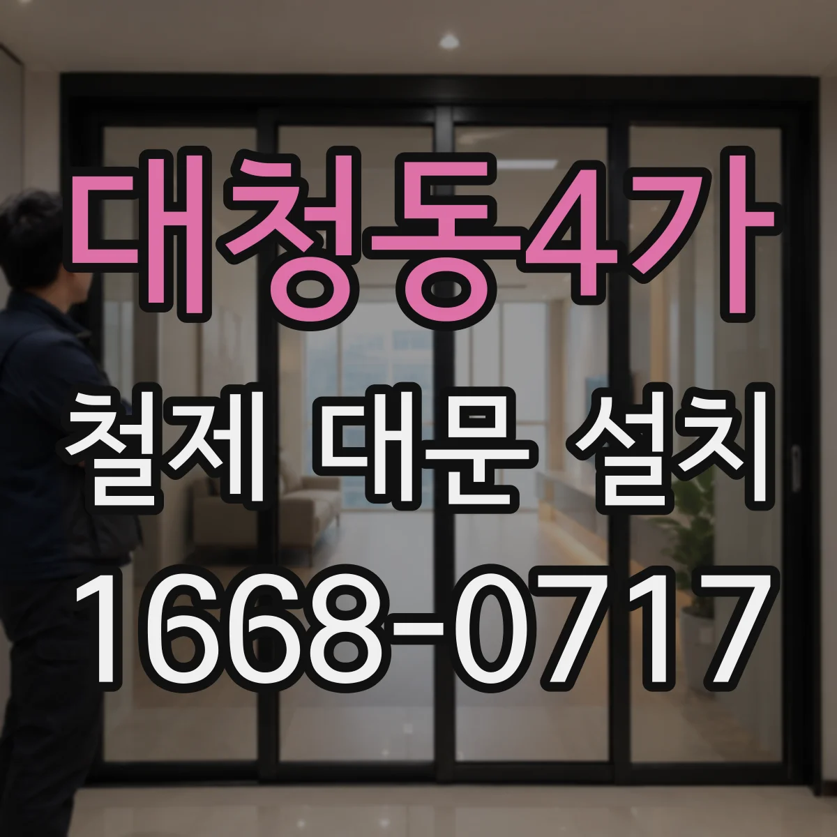 대청동4가 철제 대문 설치