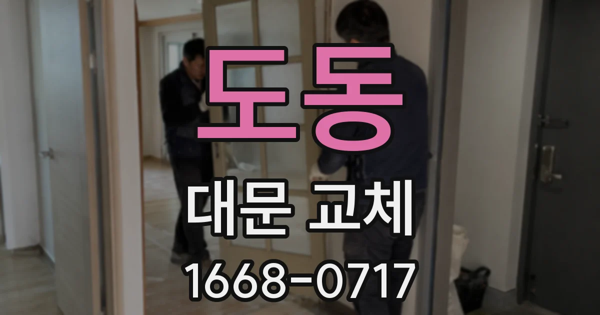 도동 대문 교체