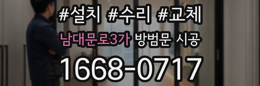 남대문로3가 방범문 시공