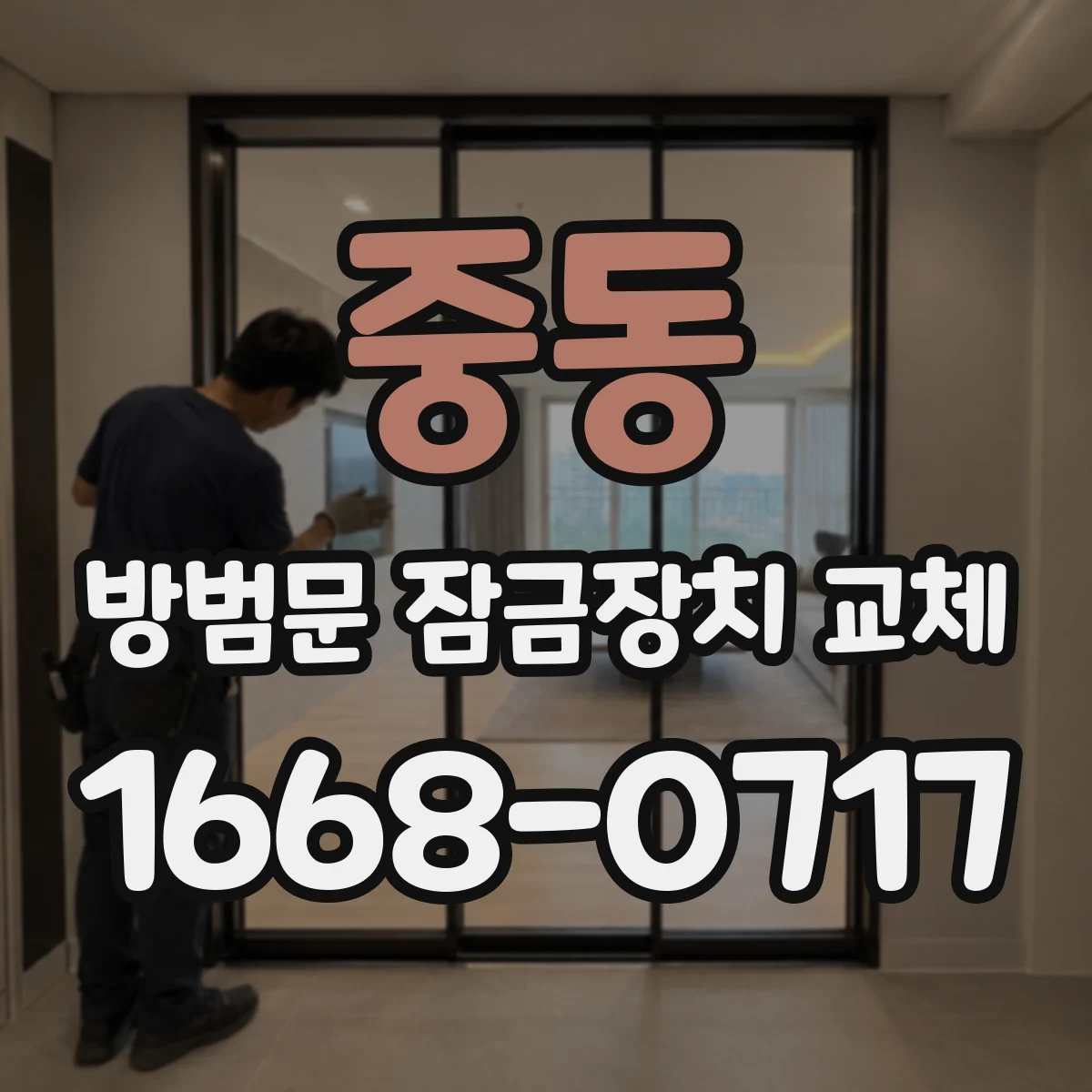 중동 방범문 잠금장치 교체