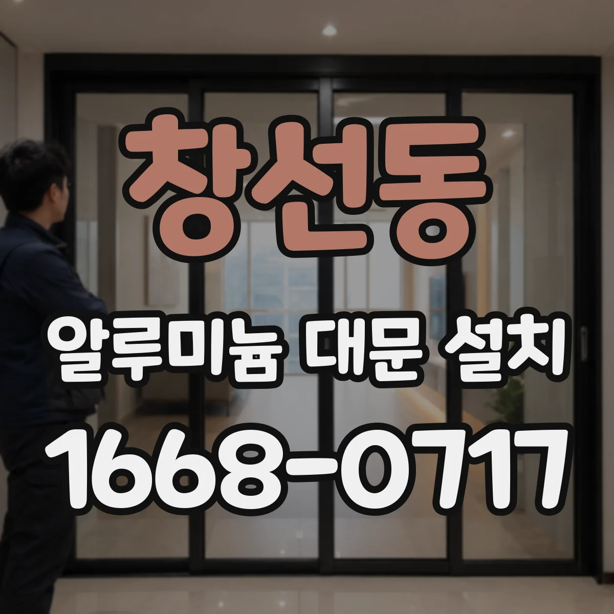 창선동 알루미늄 대문 설치