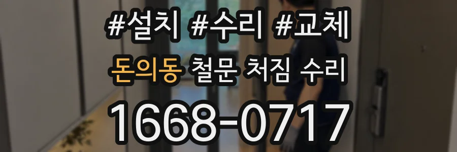 돈의동 철문 처짐 수리