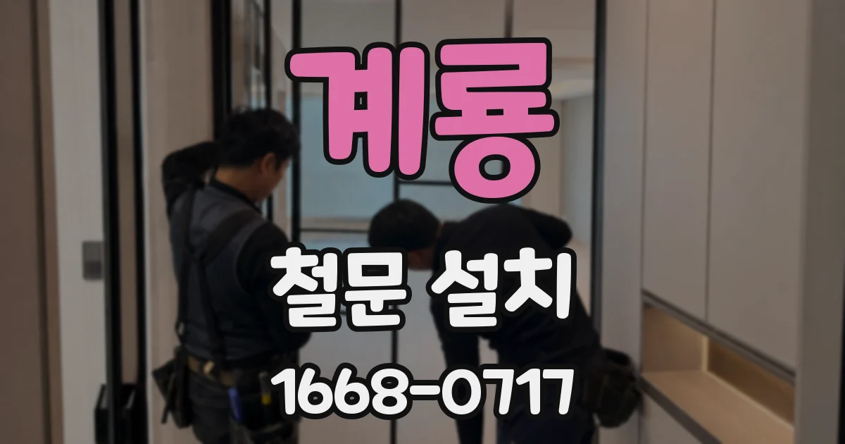 계룡 철문 설치