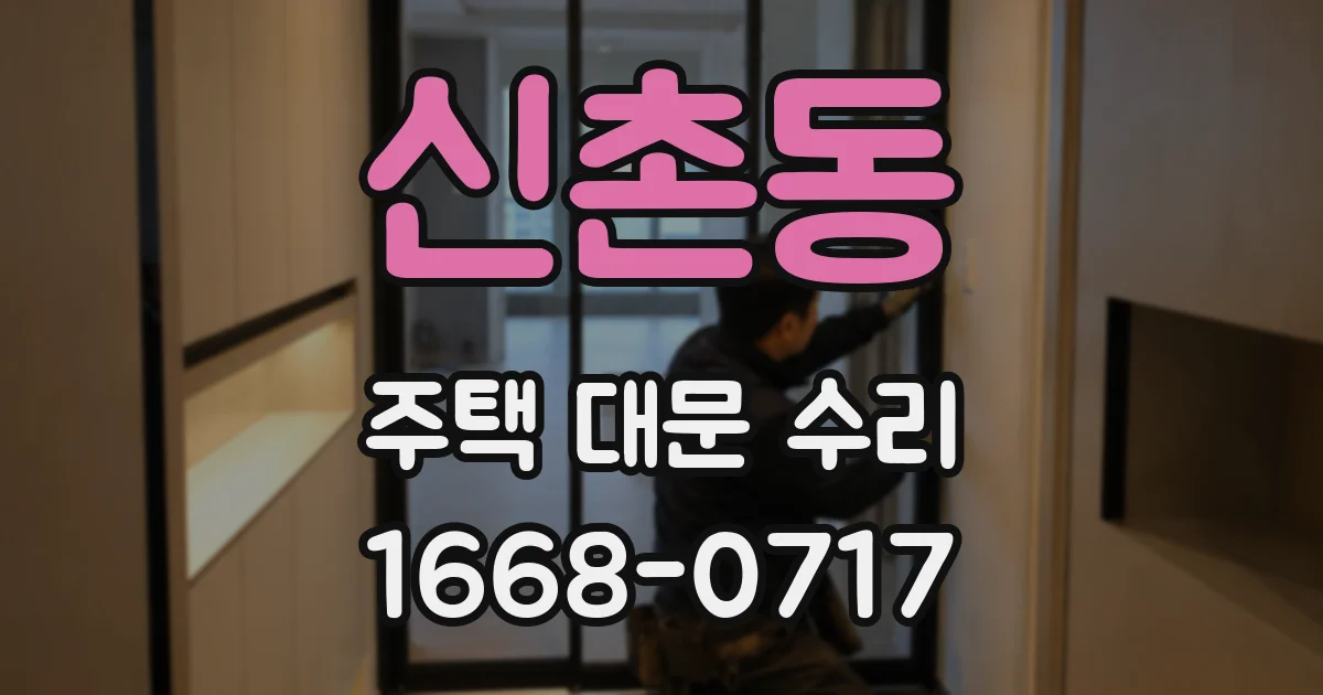 신촌동 주택 대문 수리