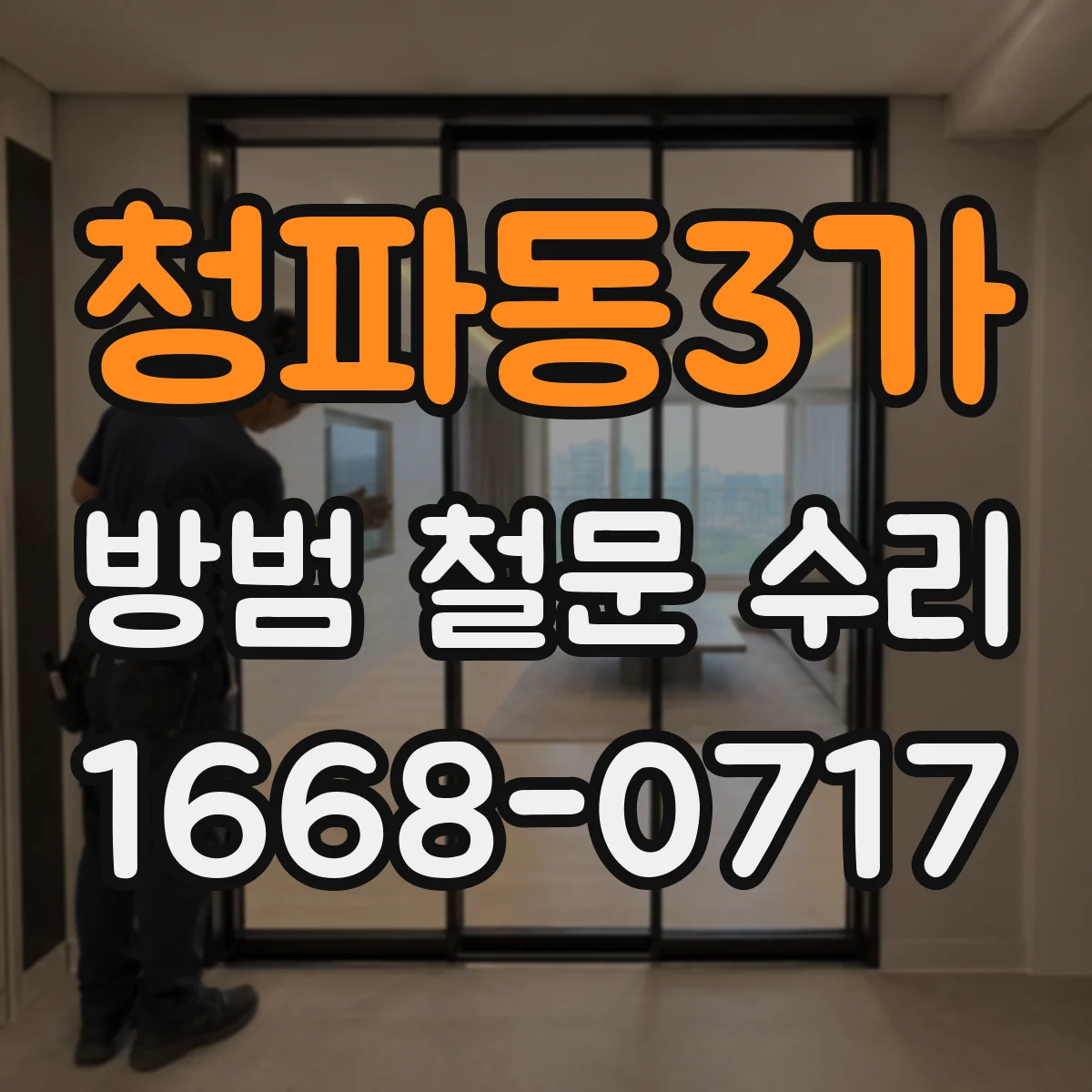청파동3가 방범 철문 수리