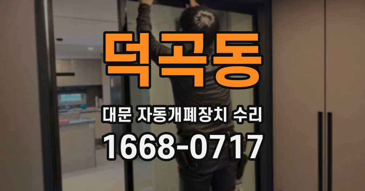 덕곡동 대문 자동개폐장치 수리