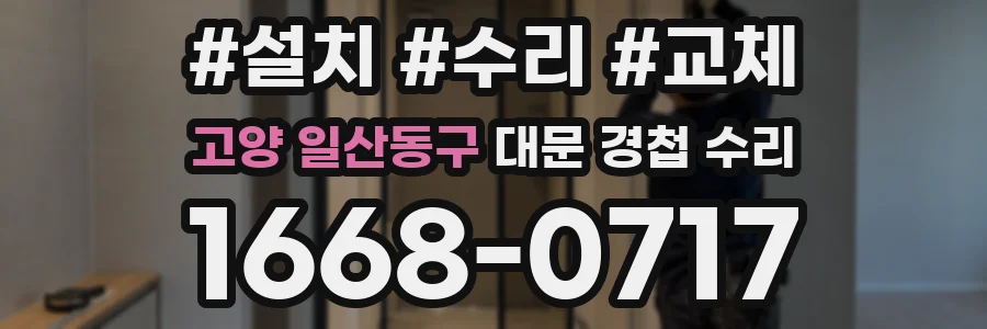 고양 일산동구 대문 경첩 수리