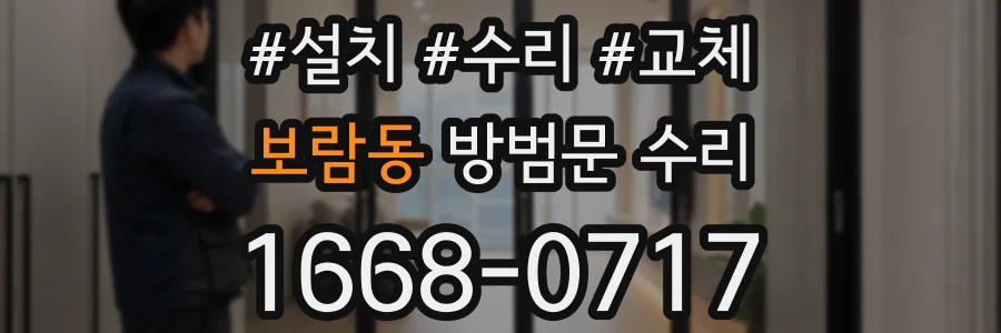 보람동 방범문 수리