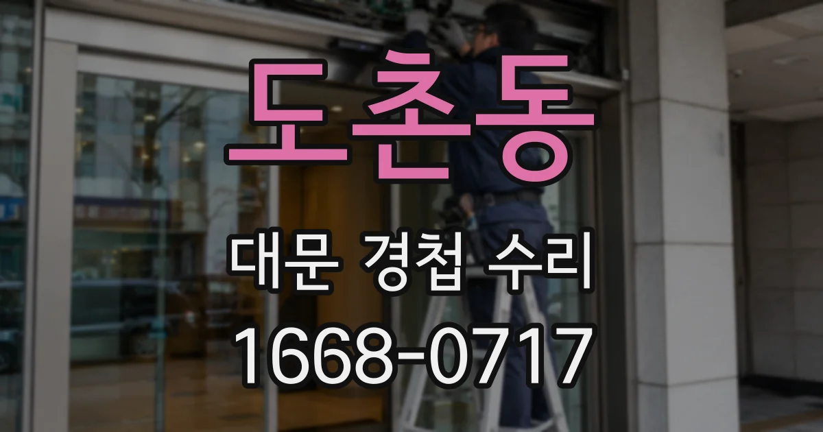 도촌동 대문 경첩 수리