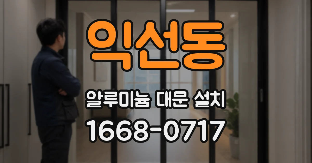 익선동 알루미늄 대문 설치