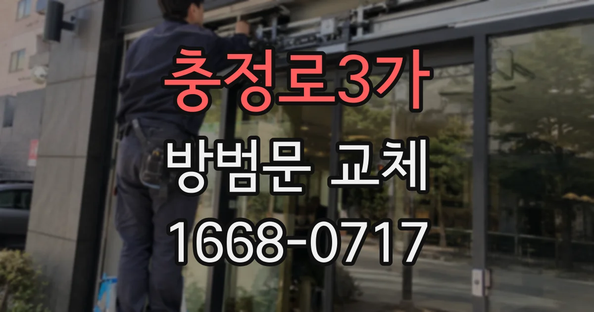 충정로3가 방범문 교체