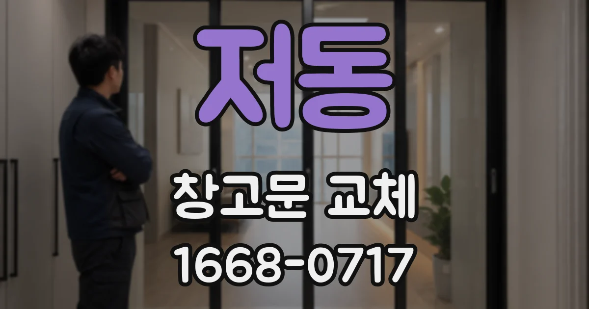 저동 창고문 교체