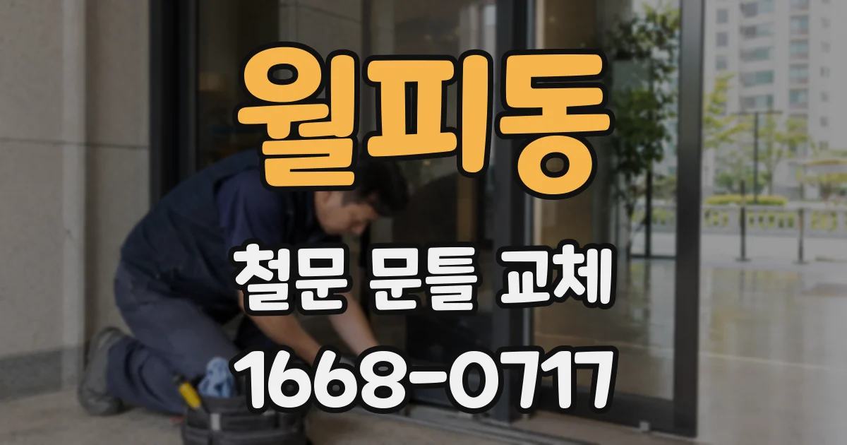 월피동 철문 문틀 교체