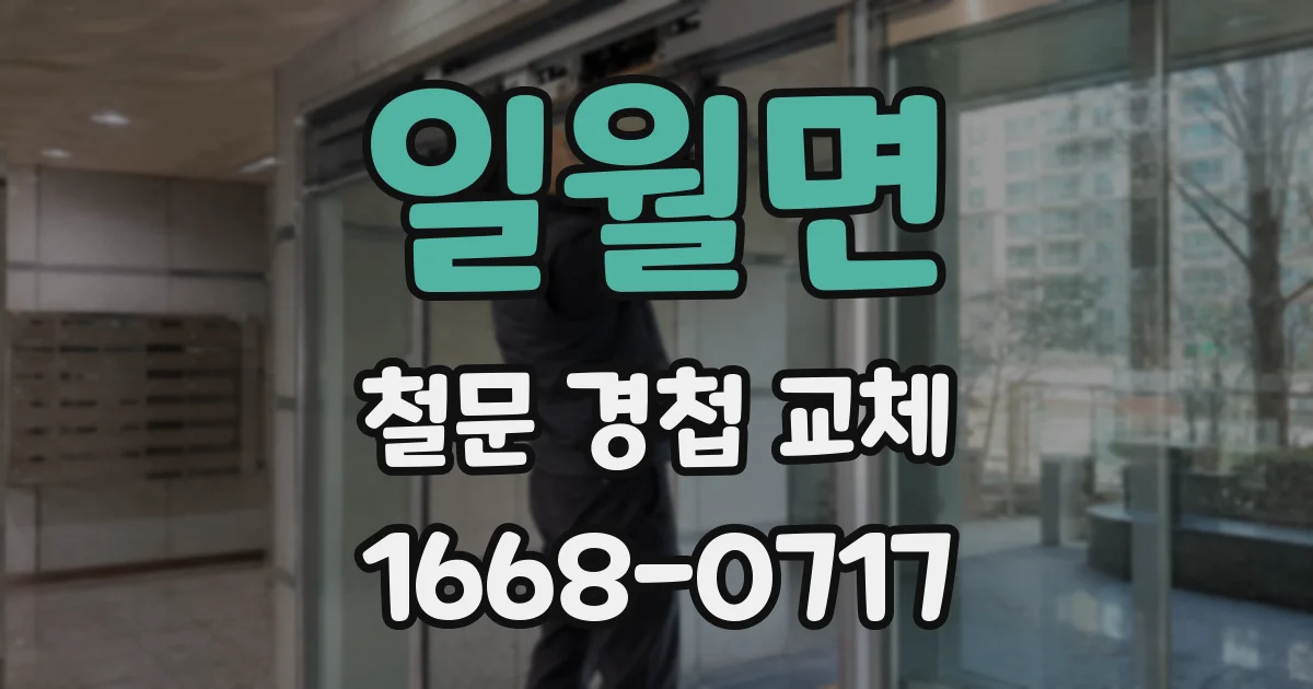 일월면 철문 경첩 교체