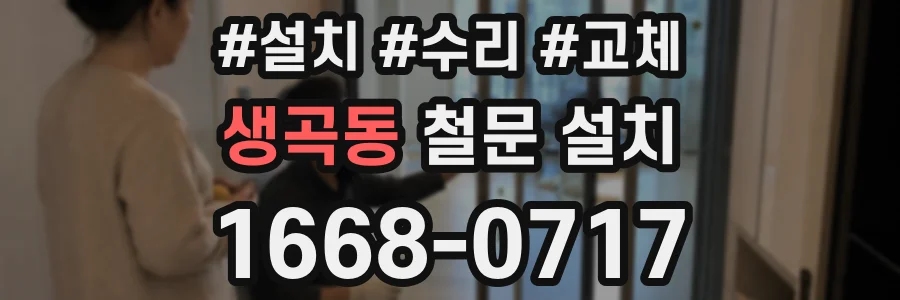 생곡동 철문 설치