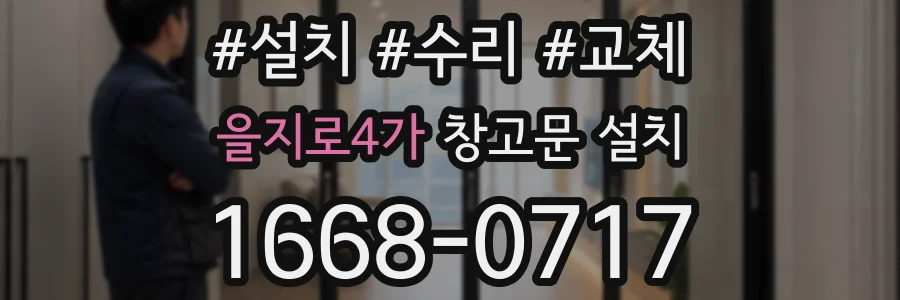 을지로4가 창고문 설치