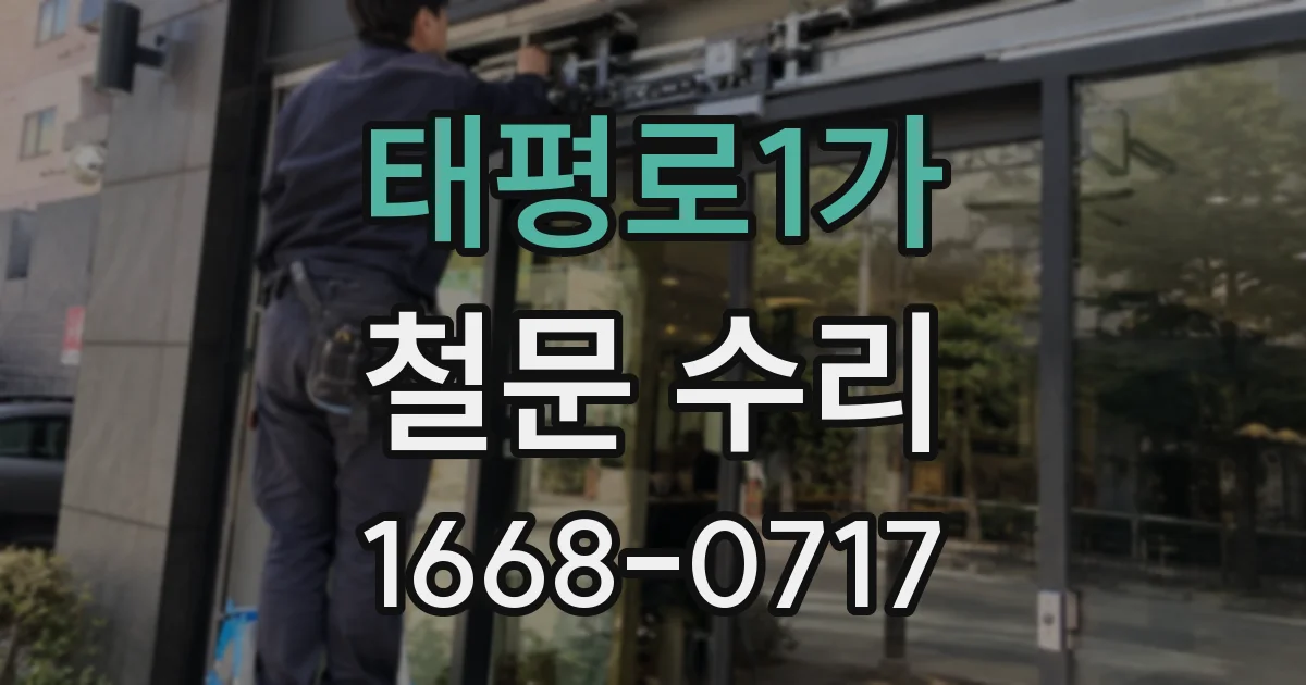 태평로1가 철문 수리
