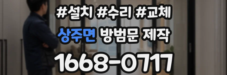상주면 방범문 제작