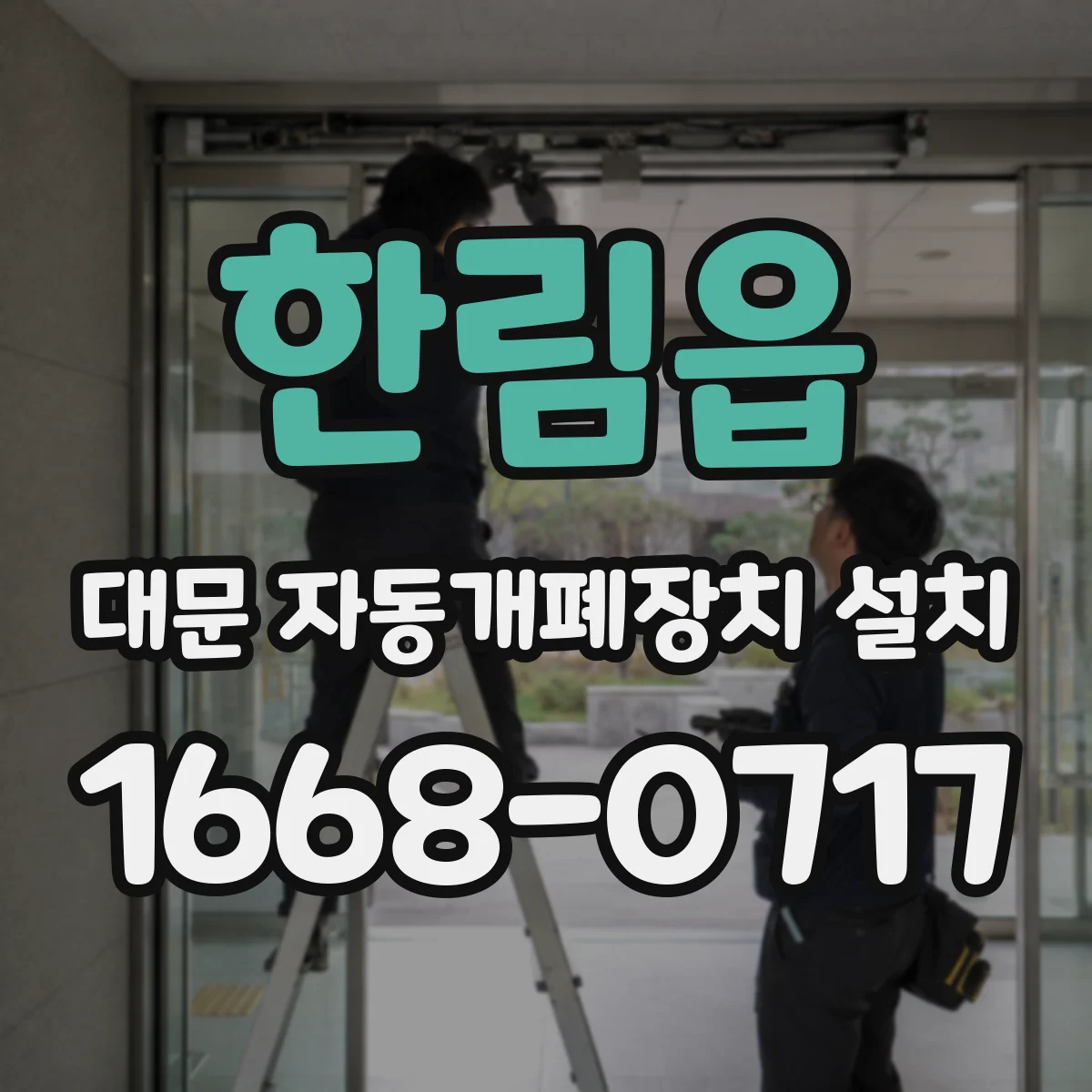 한림읍 대문 자동개폐장치 설치