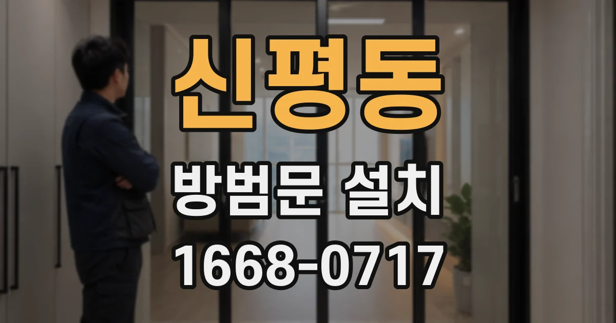 신평동 방범문 설치
