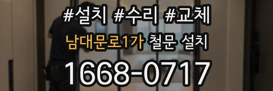 남대문로1가 철문 설치