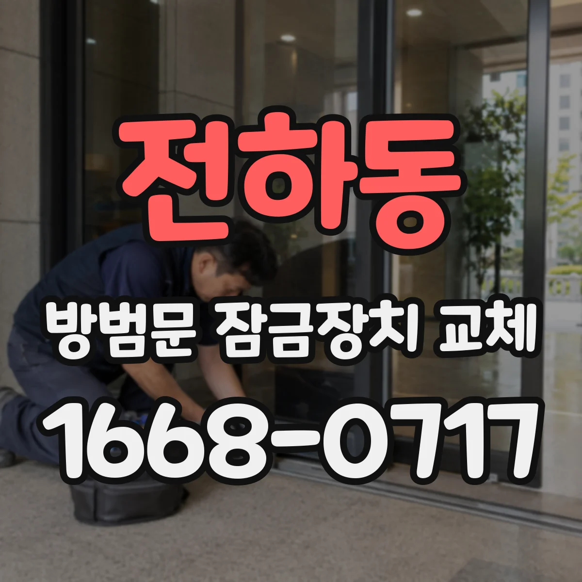 전하동 방범문 잠금장치 교체