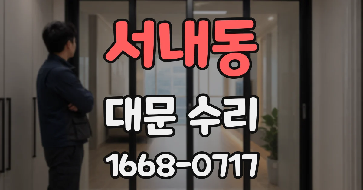 서내동 대문 수리