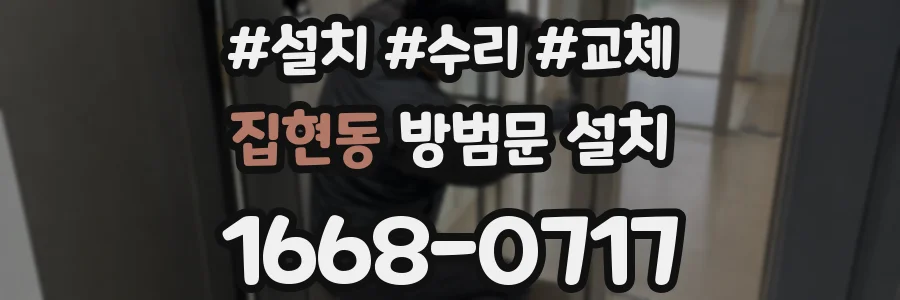 집현동 방범문 설치