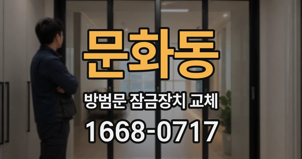 문화동 방범문 잠금장치 교체