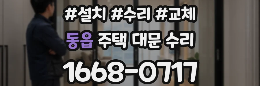 동읍 주택 대문 수리