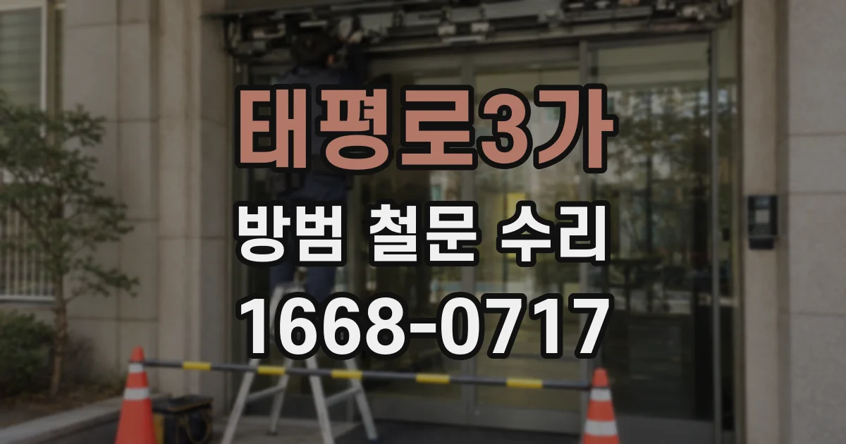 태평로3가 방범 철문 수리