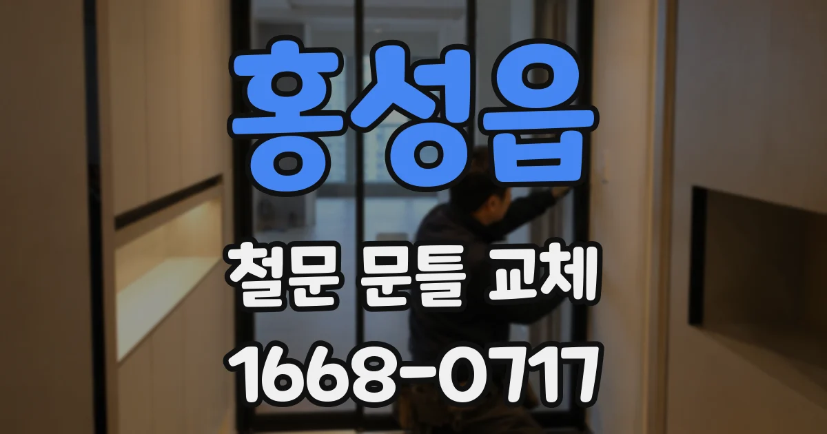 홍성읍 철문 문틀 교체